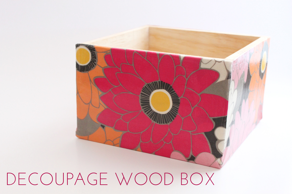 How to Decoupage Wood Boxes